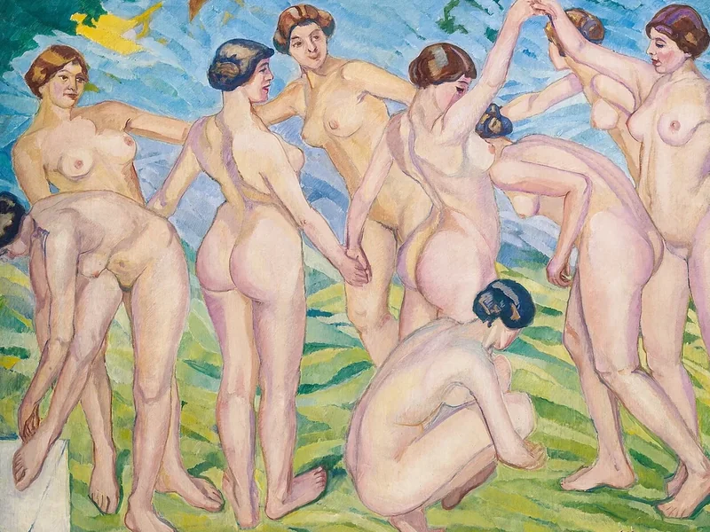 1864-Francisco Iturrino - Donne che danzano in cerchio